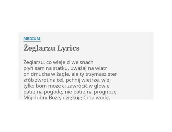 Żeglarzu pl Lyrics [Medium]