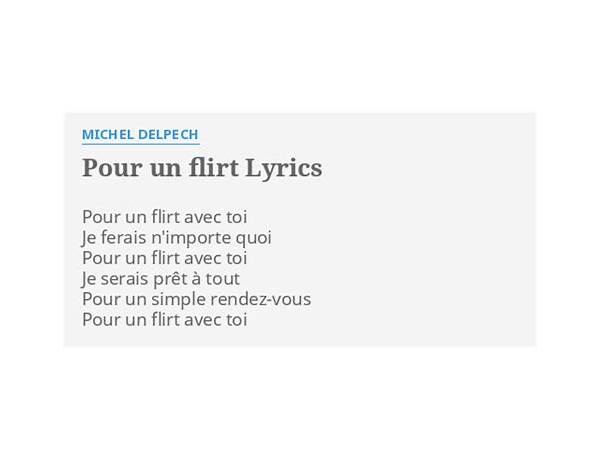 ​flirt en Lyrics [​​​notcaelll]