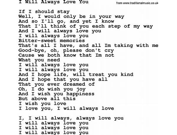 ​i’ll always love you en Lyrics [​funeral]