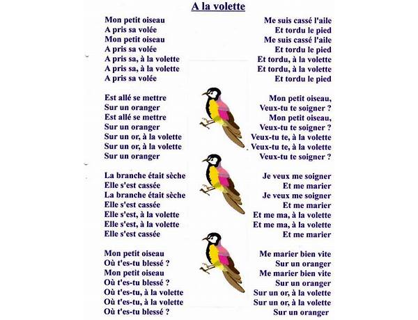 ​les oiseaux en Lyrics [Pomme]