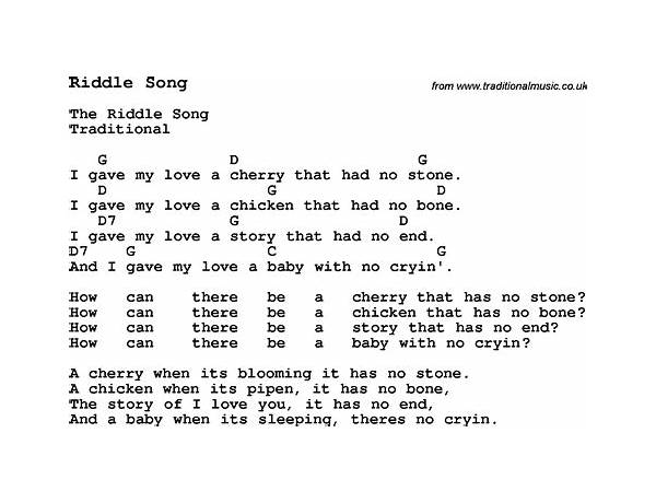 ​riddle en Lyrics [​drama trial]