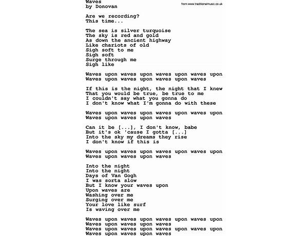 ​thewaves en Lyrics [Vaines]