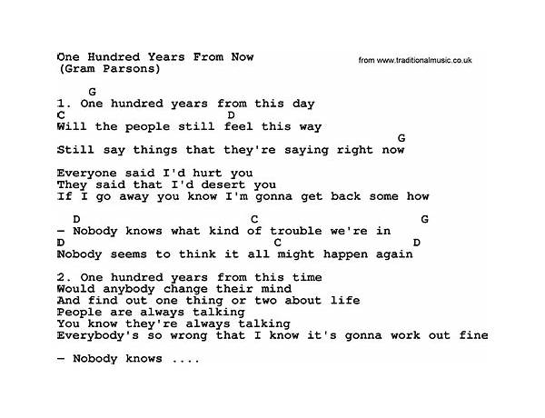 100 Years en Lyrics [Blues Traveler]