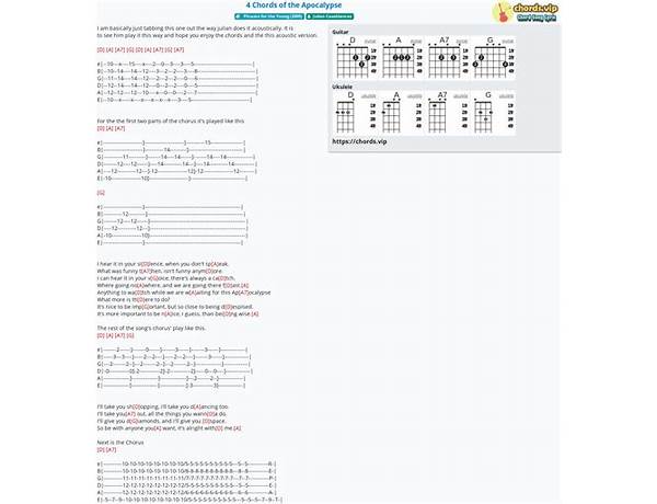 4 Chords of the Apocalypse en Lyrics [Julian Casablancas]