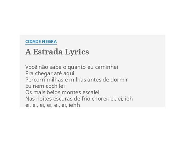 A Estrada pt Lyrics [Cidade Negra]
