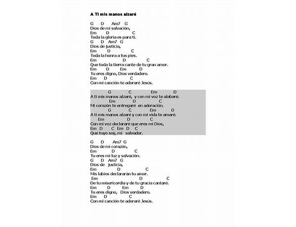 A Ti Mis Manos Alzaré es Lyrics [Zabad]