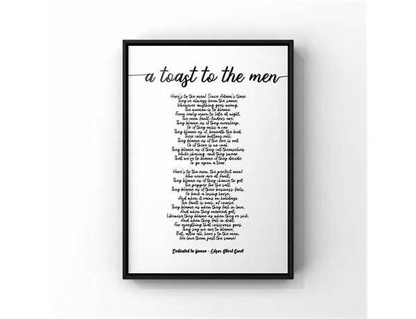 A Toast to Men en Lyrics [Willa Ford]