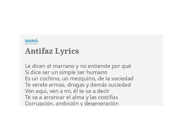 ANTIFAZ es Lyrics [Los Estrella]