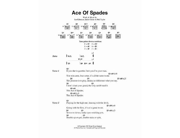 Ace of Spades en Lyrics [Banna]