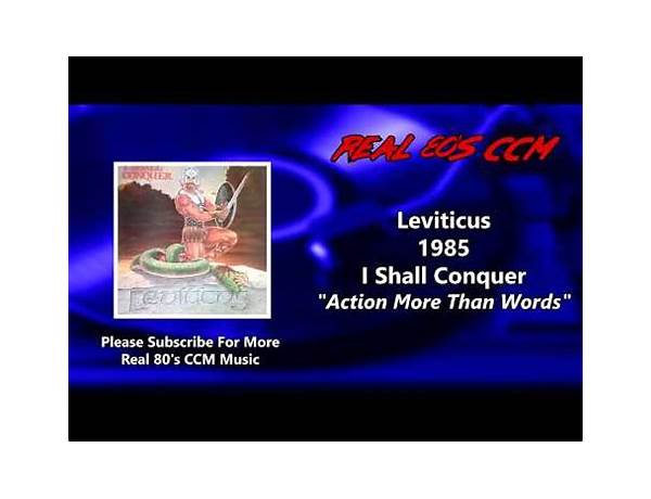 Action More Than Words en Lyrics [Leviticus]