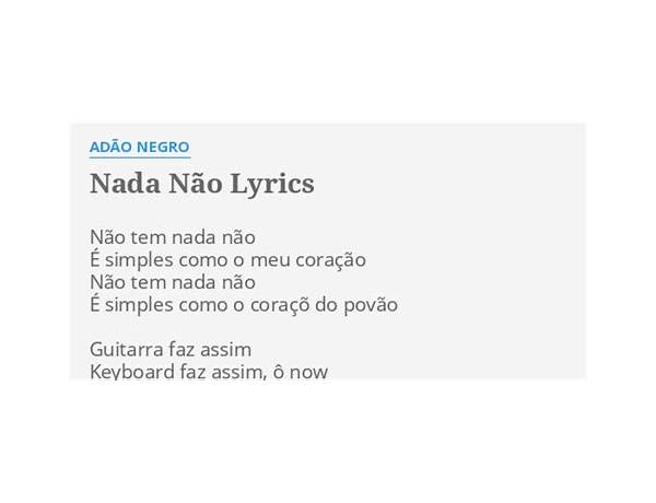 Adão Negro pt Lyrics [Adão Negro]