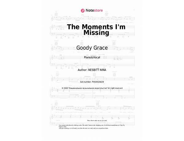 Additional Vocals: Goody Grace, musical term