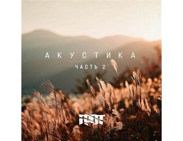 Album: Акустика ч. 1 (Acoustic P. 1), musical term