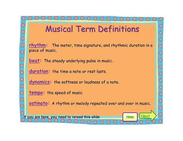 Album: Be Smart, musical term