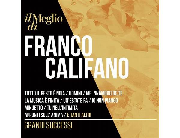 Album: Califano, musical term