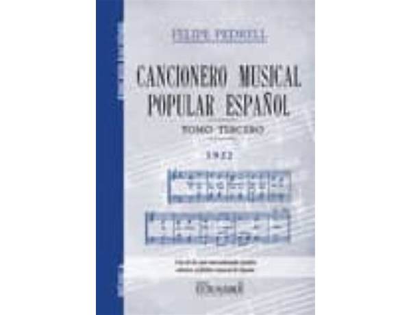 Album: Cancionero III, musical term