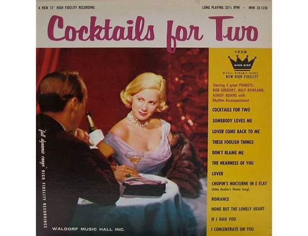 Album: Cocktails For Two, musical term