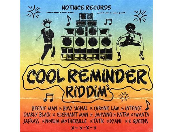 Album: Cool Reminder Riddim, musical term