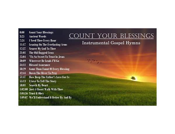 Album: Count Your Blessings, musical term