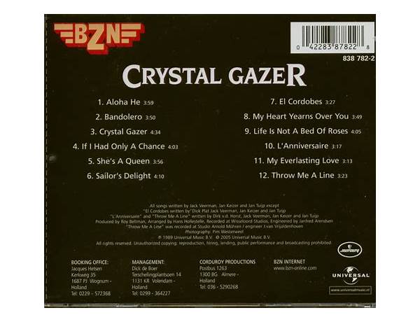 Album: Crystal Gazer, musical term