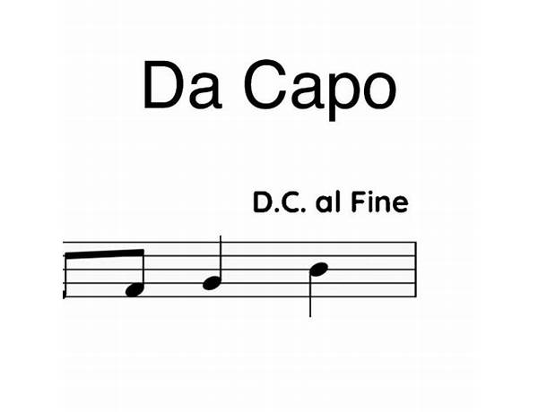 Album: Da Capo, musical term