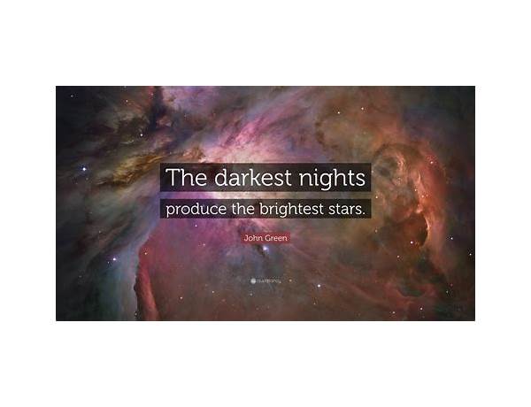 Album: DarkestNightsBrightestStars, musical term