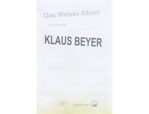 Album: Das Weisse Album, musical term