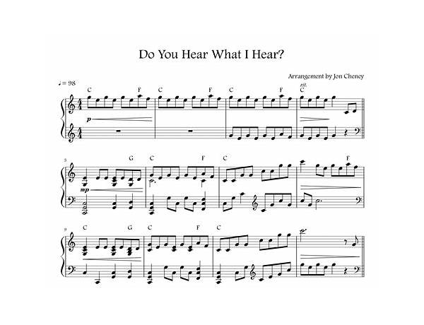 Album: Do You Hear What I Hear, musical term