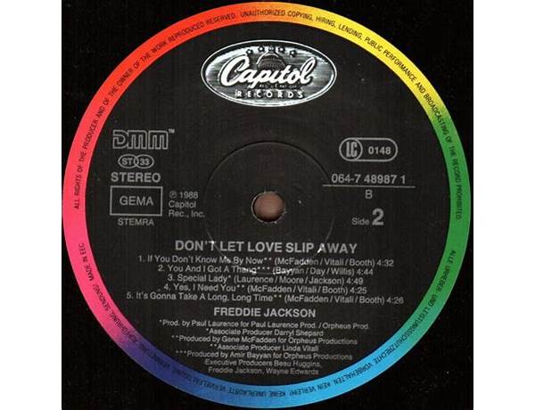 Album: Don’t Let Love Slip Away, musical term