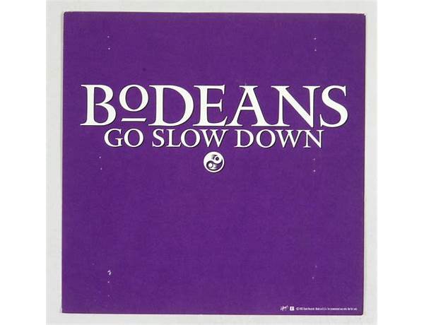 Album: Go Slow Down, musical term