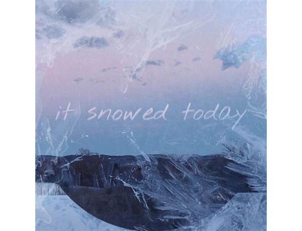 Album: It Snowed, musical term