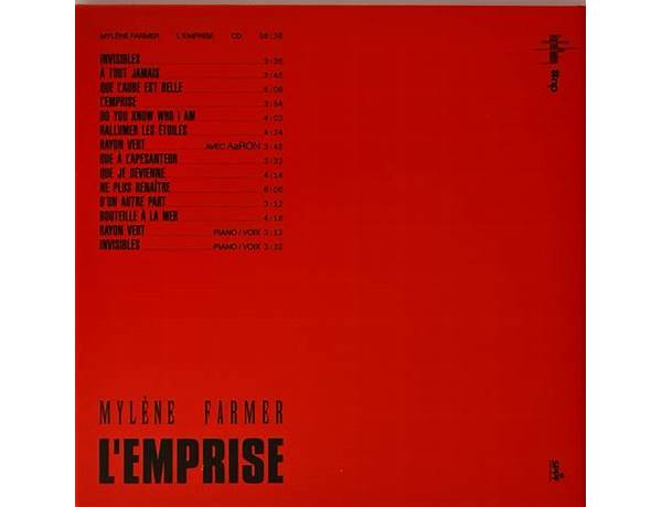 Album: L’emprise, musical term