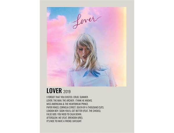 Album: Lover, musical term