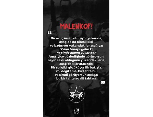 Album: Malenkof!, musical term