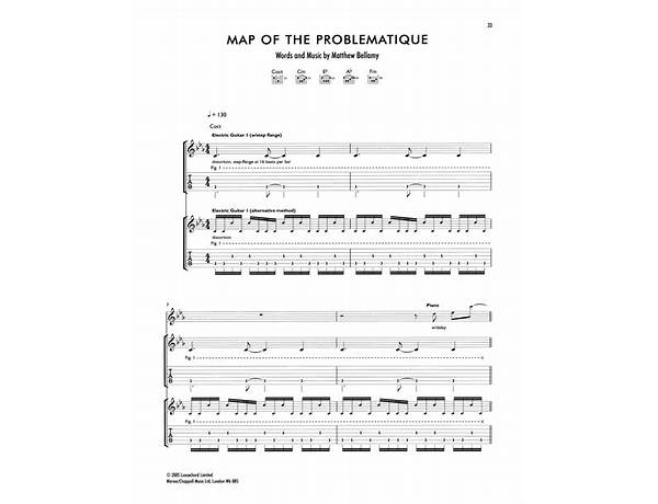Album: Map Of The Problematique, musical term