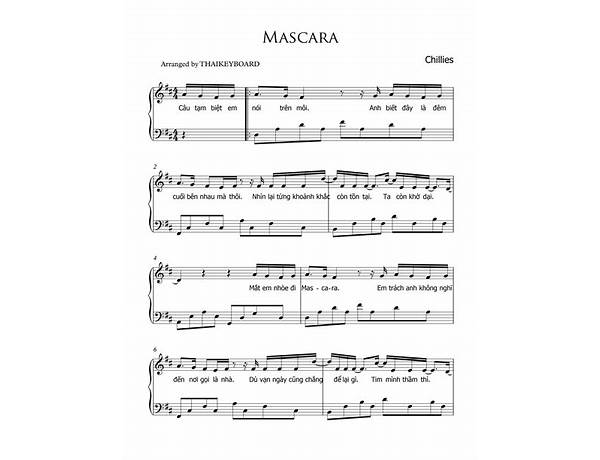 Album: Mascara, musical term