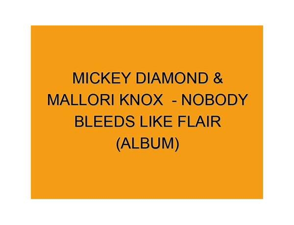 Album: Nobody Bleeds Like Flair, musical term