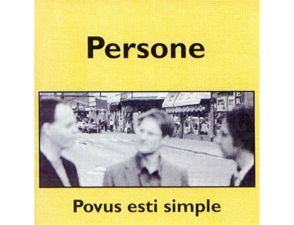 Album: Povus Esti Simple, musical term