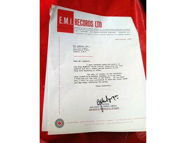 Album: Rejection Letter, musical term