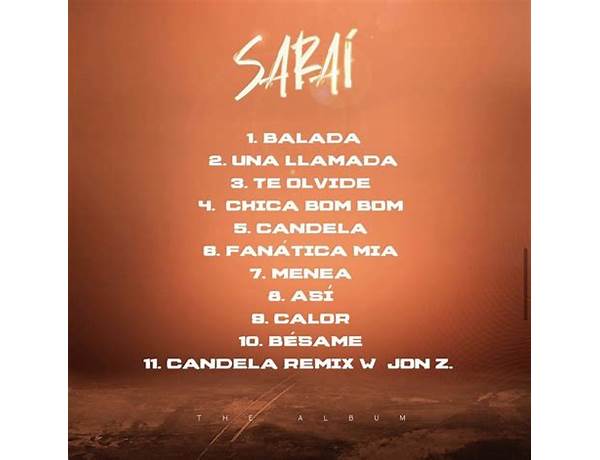 Album: Saraí, musical term