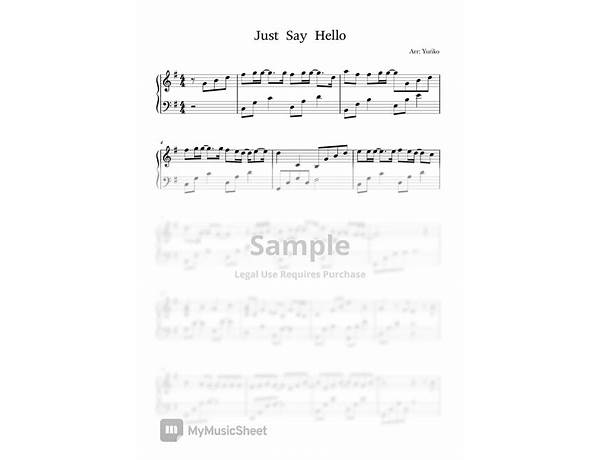 Album: Say Hello, musical term