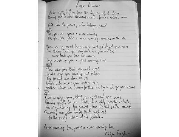 Album: Something I Never Wrote On Paper, musical term