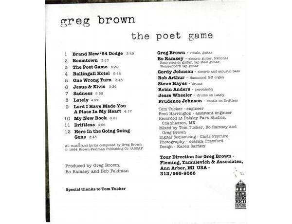 Album: The Poet Game, musical term