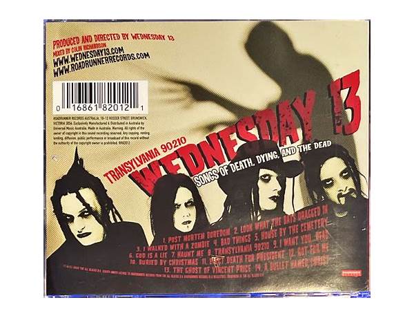 Album: Transylvania 90210: Songs Of Death, musical term