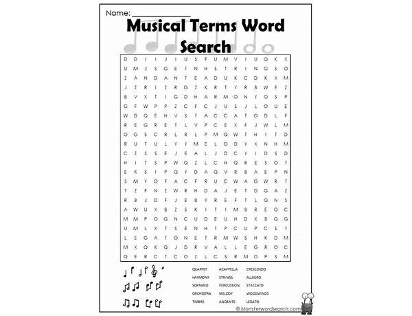 Album: We Search, musical term