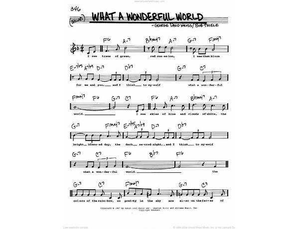 Album: What A Wonderful World, musical term