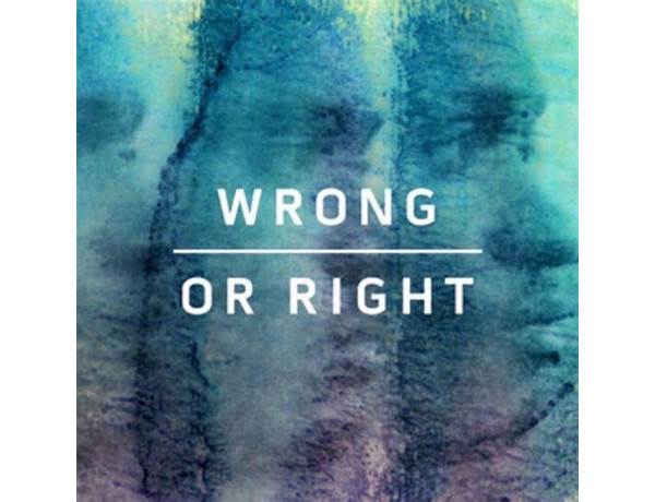 Album: Wrong Or Right EP, musical term