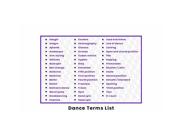 Album: Z.Dance, musical term