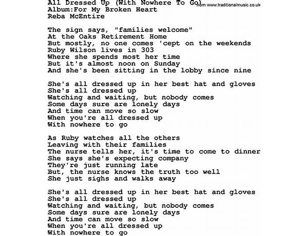 All Dressed Up en Lyrics [Reba McEntire]