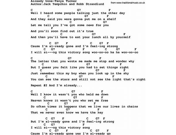 Already Gone en Lyrics [Taylor Henderson]